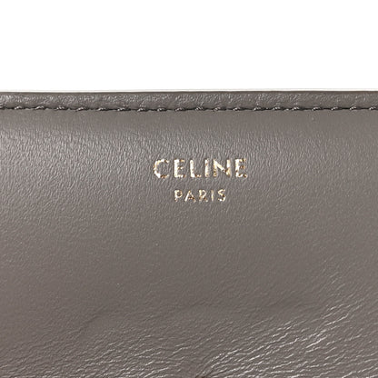 Celine Shiny Smooth Lambskin Small Triomphe Wallet Pebble 6 of 7