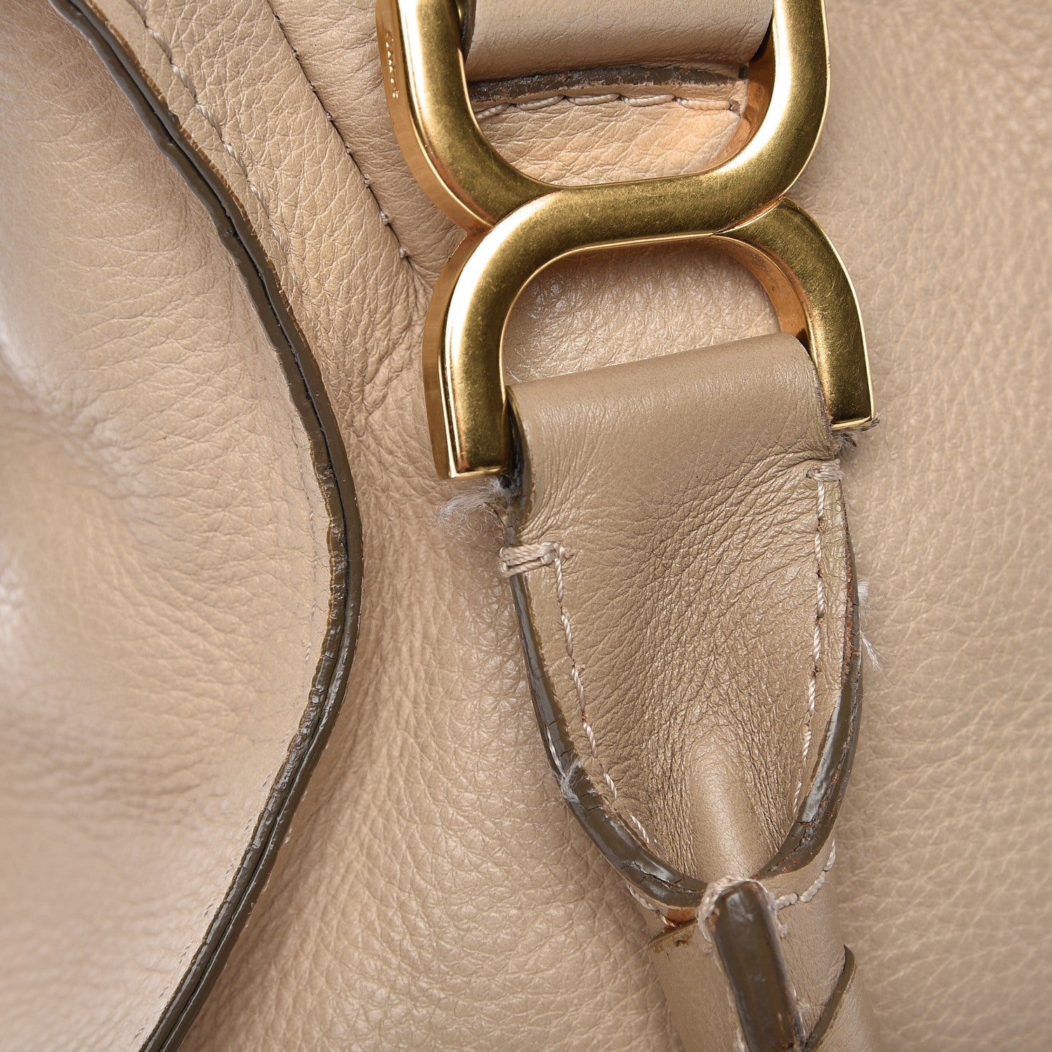 Chloe Calfskin Medium Marcie Satchel Angora Beige 16 of 17
