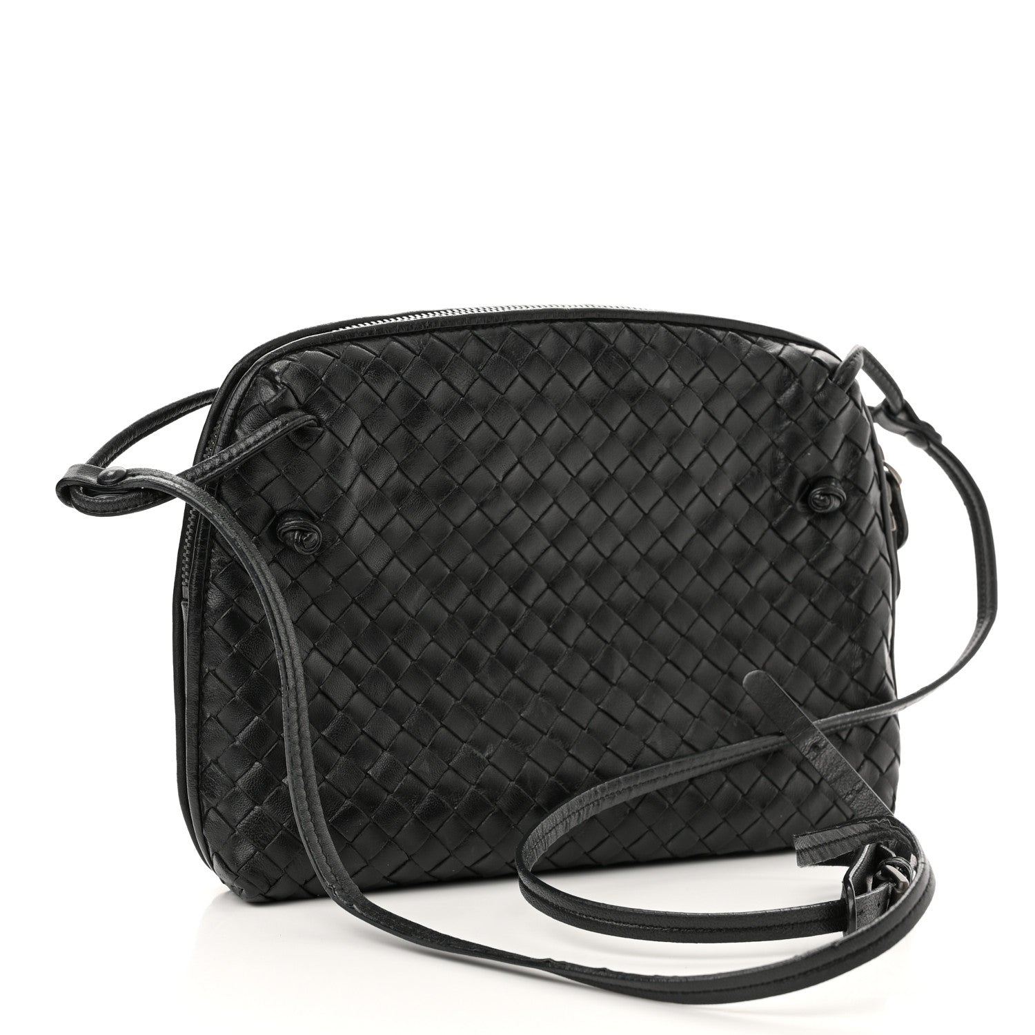 Bottega Veneta Nappa Intrecciato Nodini Bag Black 2 of 8