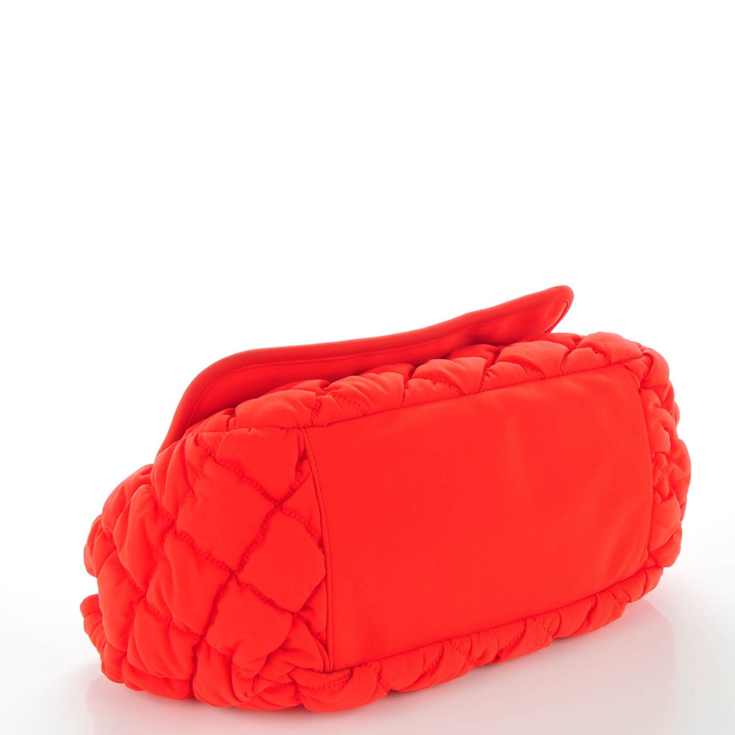 Nylon Bubble Quilt Accordion Flap Red