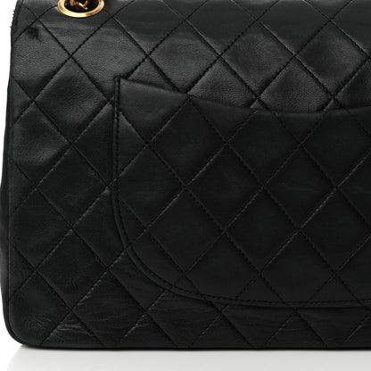 Chanel Lambskin Quilted Medium Double Flap Black 18 of 23