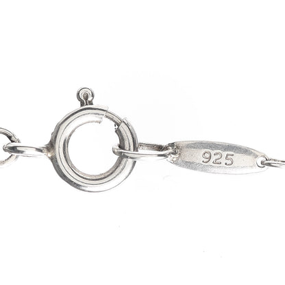 Tiffany Sterling Silver 20mm Elsa Peretti Bean Pendant Necklace 4 of 6
