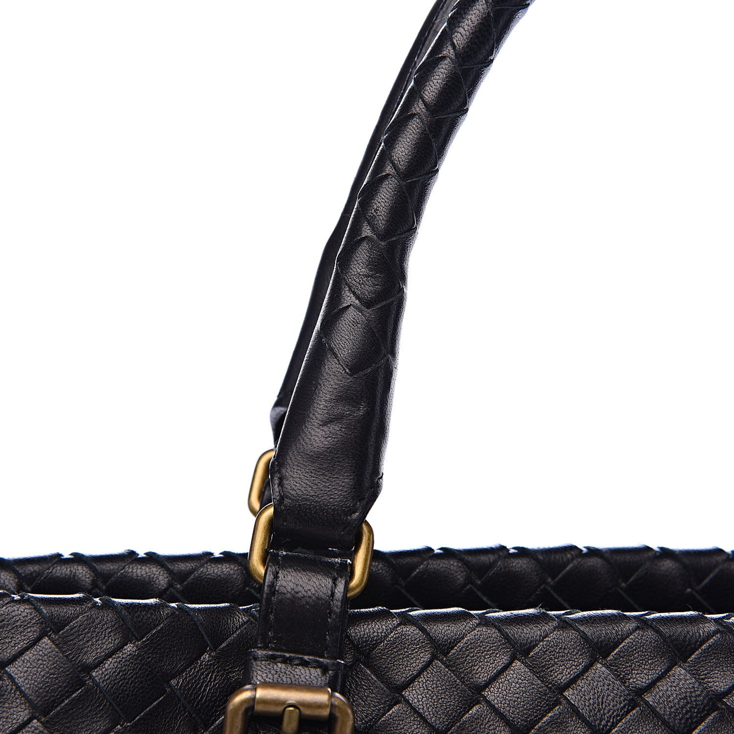 Nappa Intrecciato Medium Seamless Tote Black