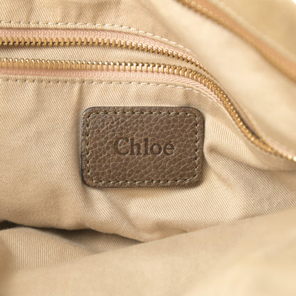 Chloe Suede Calfskin Large Paraty Khaki 6 of 17