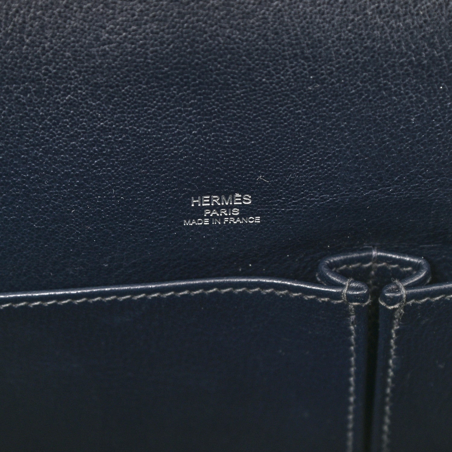 Hermes Taurillon Clemence Tri-Color Jypsiere 28 Etain Bleu Ocean Bleu Abysse 6 of 11