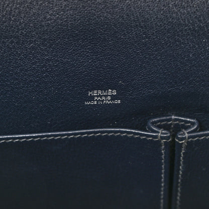 Hermes Taurillon Clemence Tri-Color Jypsiere 28 Etain Bleu Ocean Bleu Abysse 6 of 11
