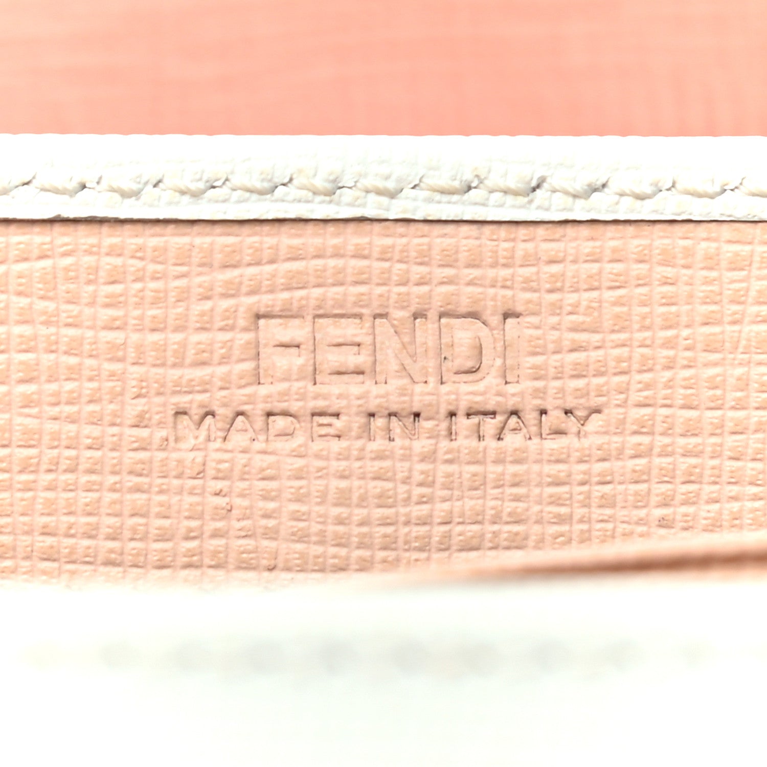 Fendi Vitello Flamingo Elite Bi-Color 2Jours Continental Pesca White Plaster 6 of 12