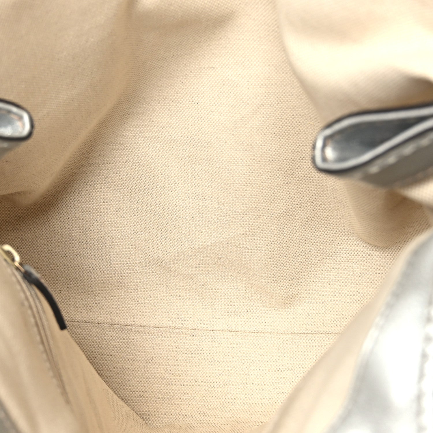 Gucci Metallic Guccissima Medium Sukey Tote Silver 5 of 9