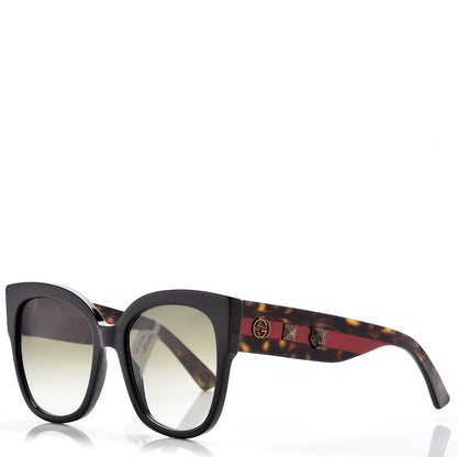 Gucci Square Frame Web Sunglasses GG0059S Black 1 of 8