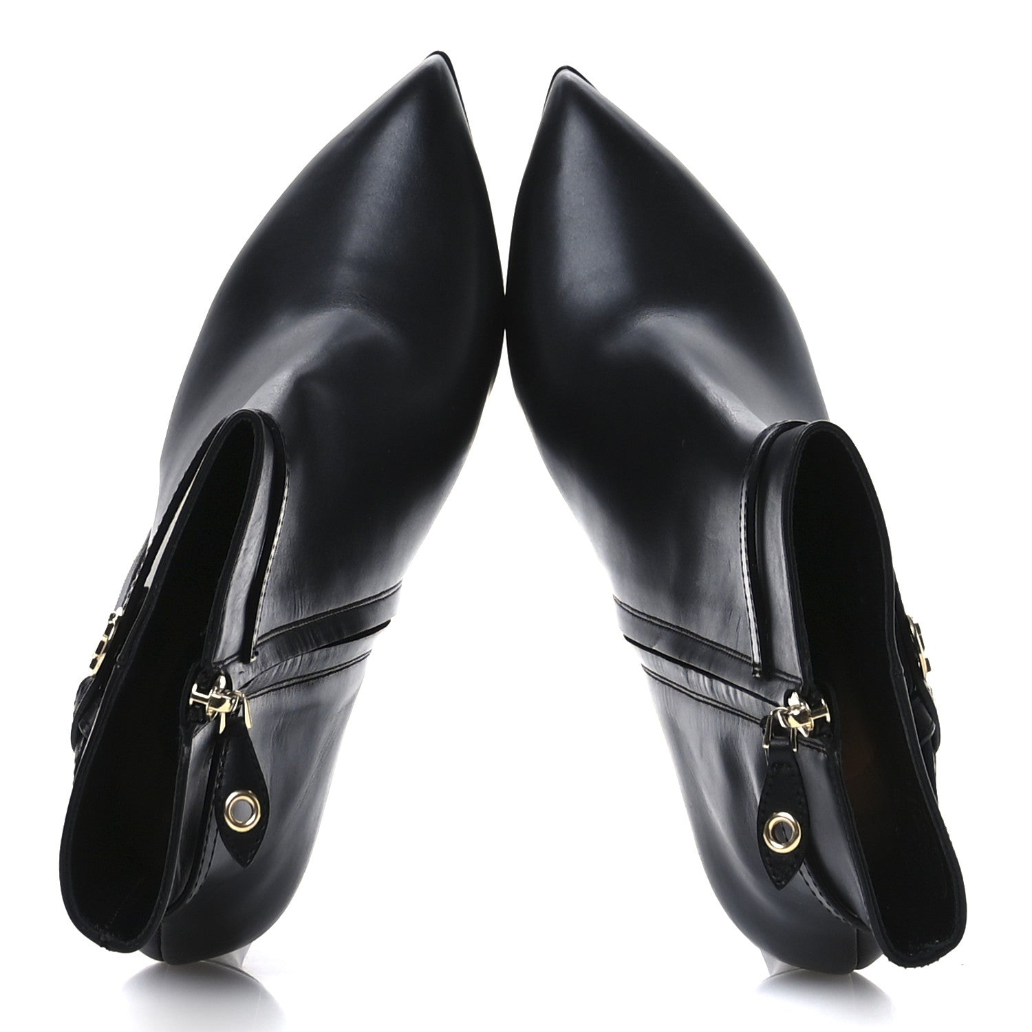 Louis Vuitton Calfskin LV Roxy Platform Ankle Boots 41 Black