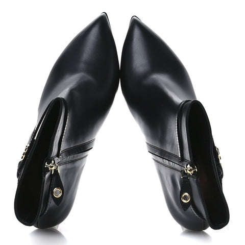 Calfskin LV Roxy Platform Ankle Boots 41 Black