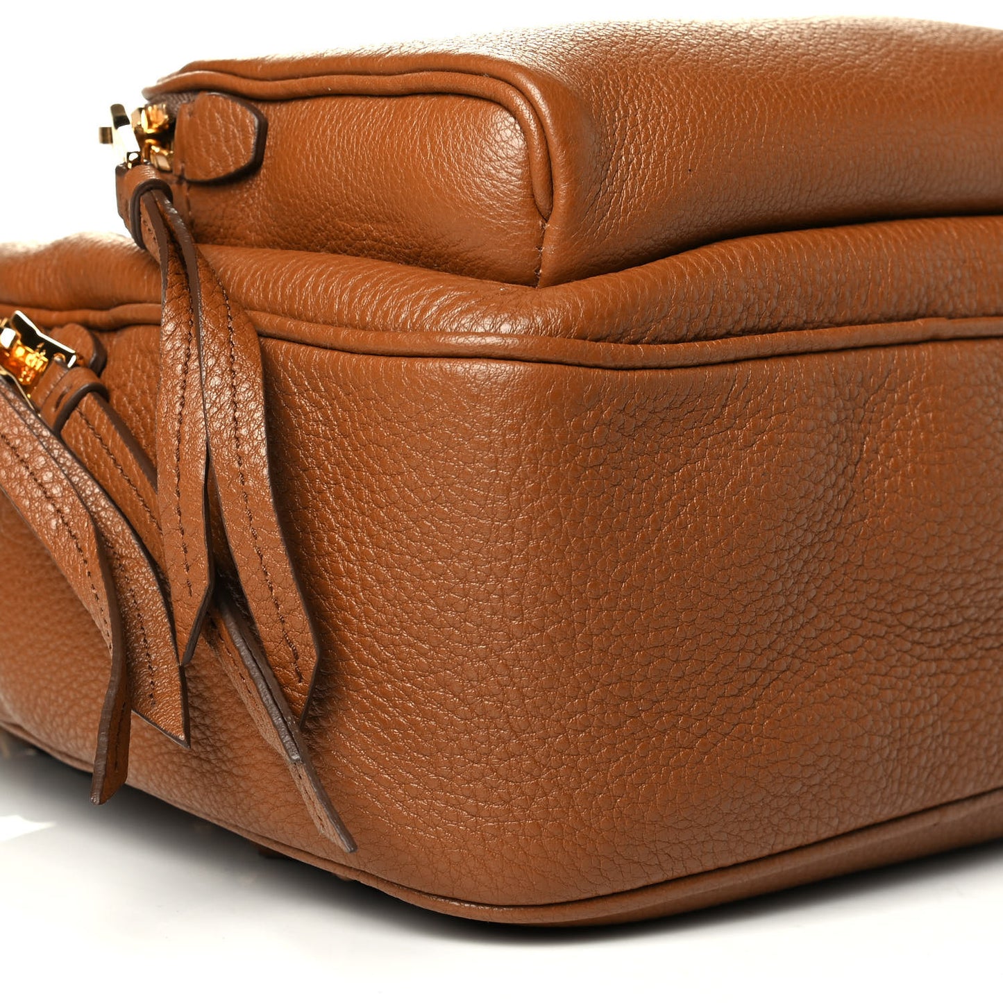 Vitello Daino Zip Backpack Cuoio