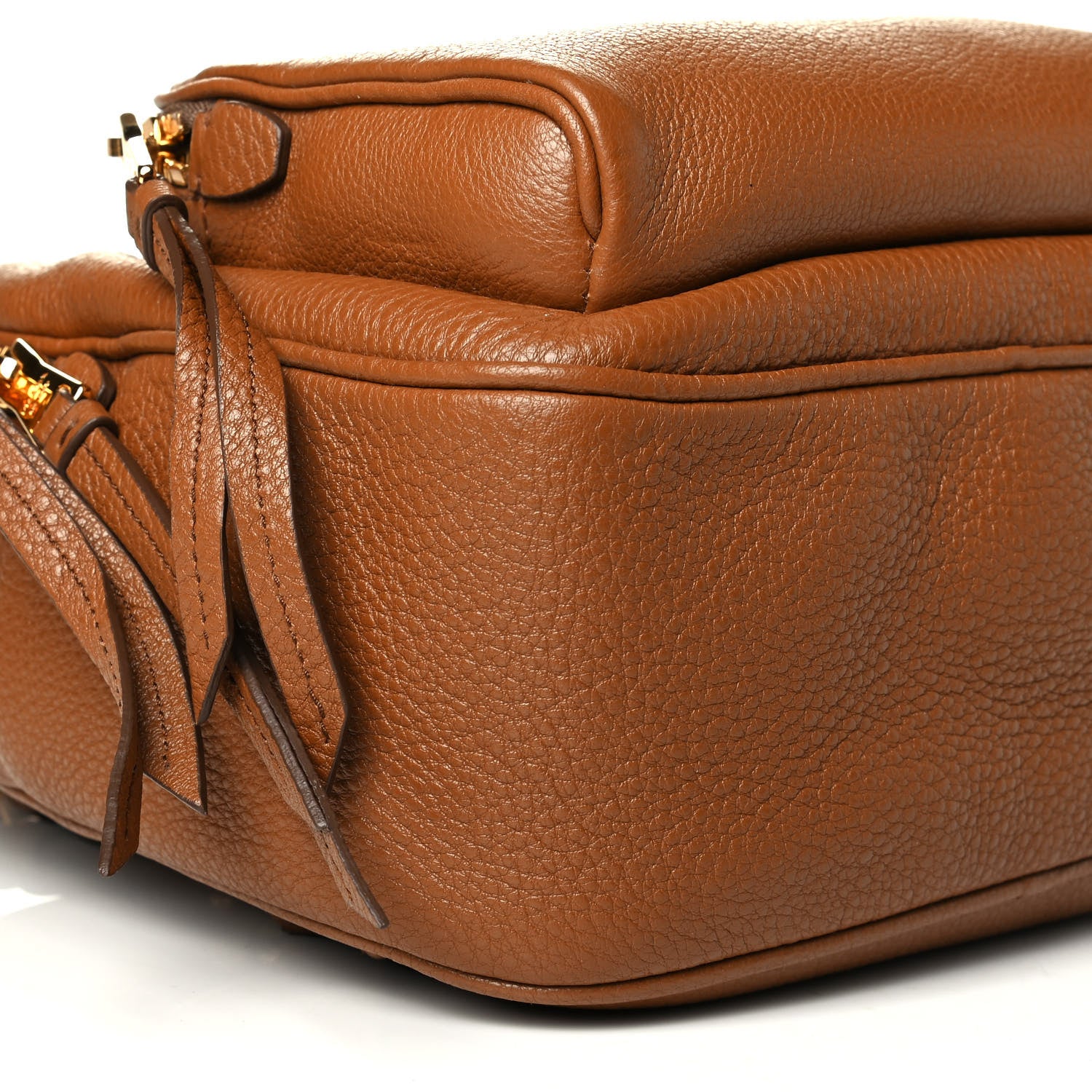 Prada Vitello Daino Zip Backpack Cuoio 6 of 8