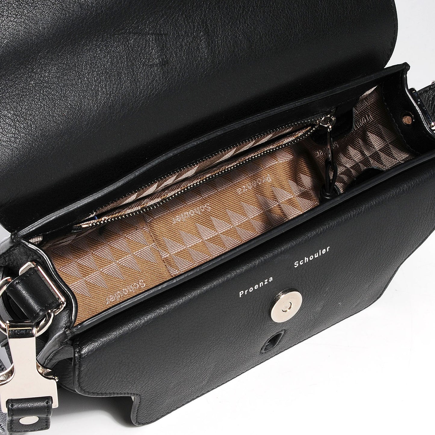 Calfskin PS11 Mini Classic Shoulder Bag Black