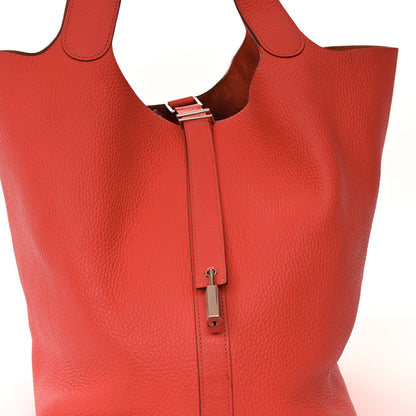 Hermes Taurillon Clemence Picotin Lock TGM Rose Jaipur 8 of 12
