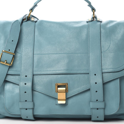 Proenza Schouler Lambskin Large PS1 Satchel Lagoon 10 of 16