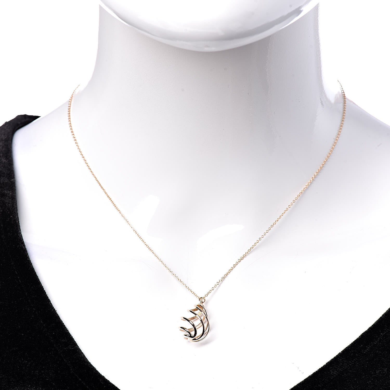 Tiffany 18K Rose Gold Paloma Picasso Venezia Luce Pendant Necklace 2 of 7