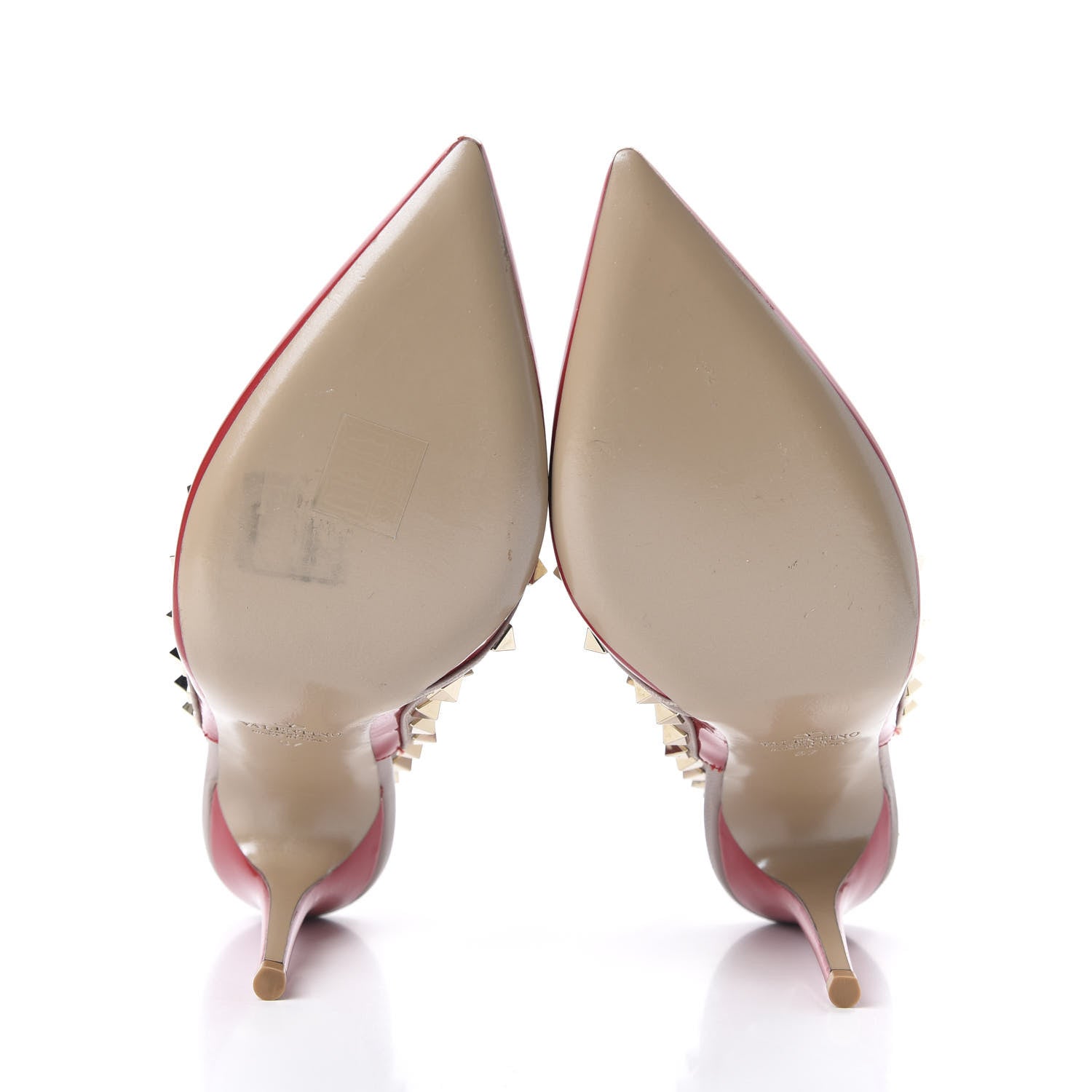 Valentino Garavani Patent Rockstud Ankle Strap 100mm Pumps 37 Rosso Valentino Poudre 5 of 9