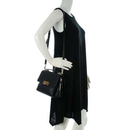 Balenciaga Grained Calfskin Le Dix Mini Soft Cartable Crossbody Black 2 of 8