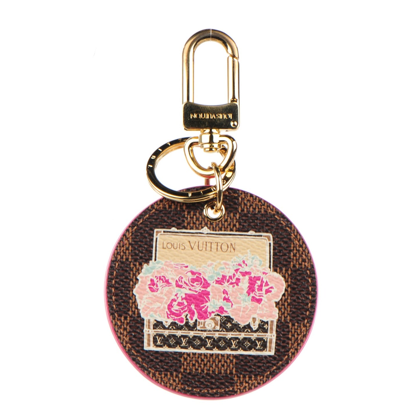 Damier Ebene Illustre Posies Bag Charm