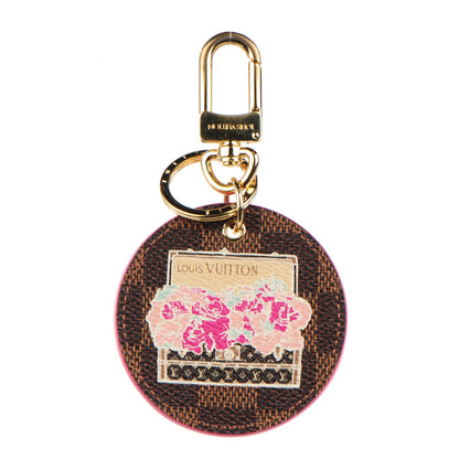 Louis Vuitton Damier Ebene Illustre Posies Bag Charm 1 of 5
