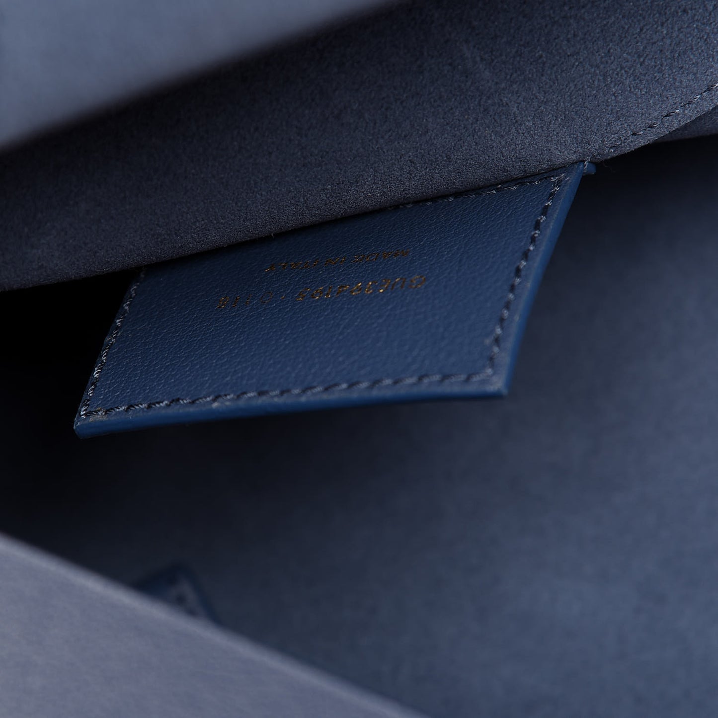 Calfskin Large Shopping Tote Denim