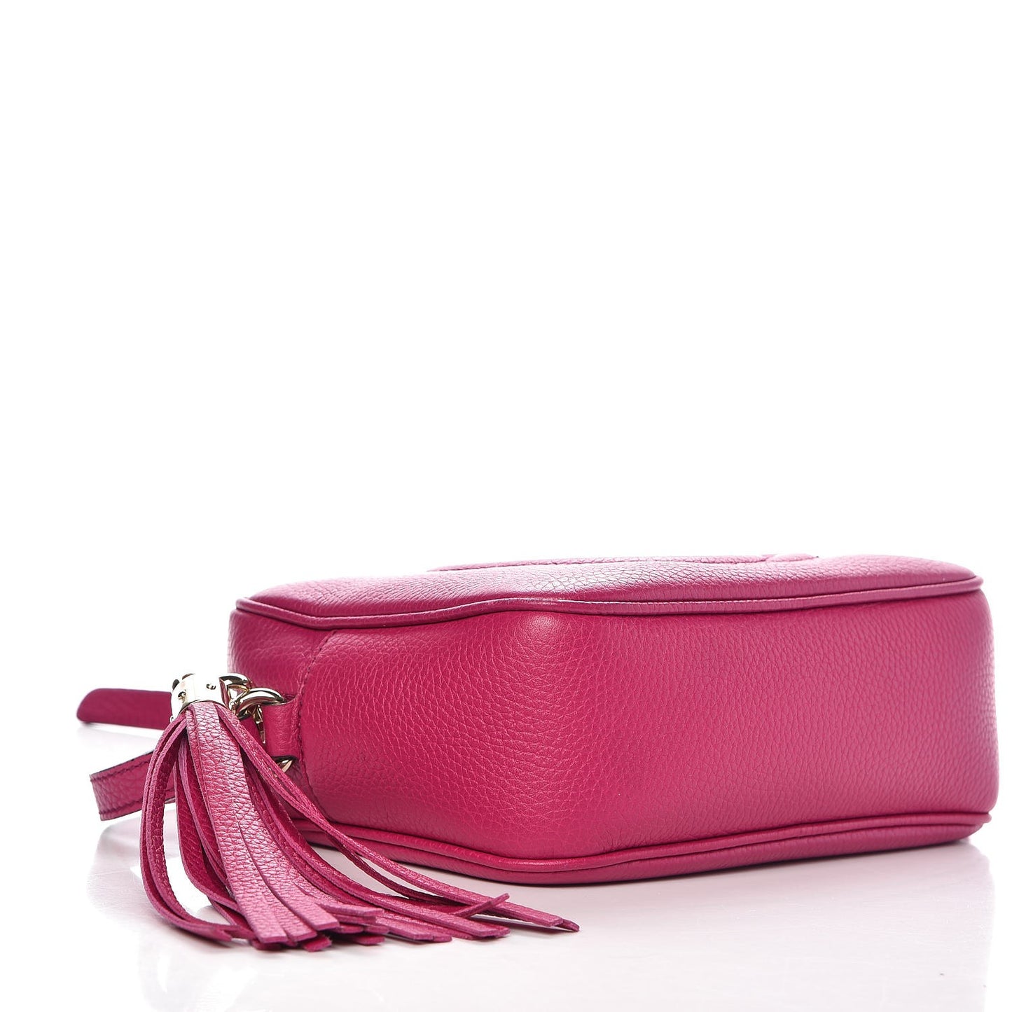 Pebbled Calfskin Small Soho Disco Bag Bright Bougainvillea