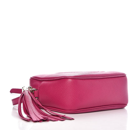 Gucci Pebbled Calfskin Small Soho Disco Bag Bright Bougainvillea 4 of 14