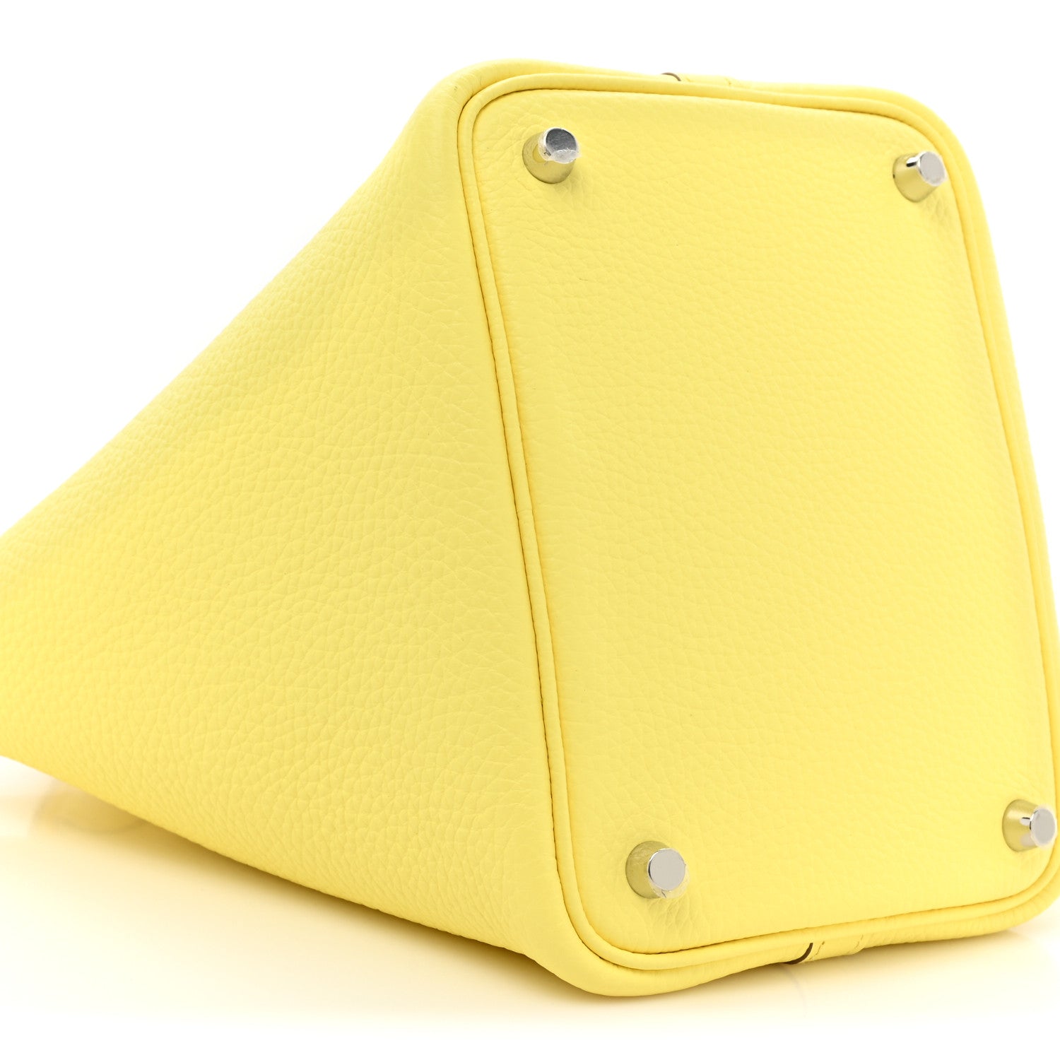 Hermes Taurillon Clemence Picotin Lock 18 PM Limoncello 9 of 10