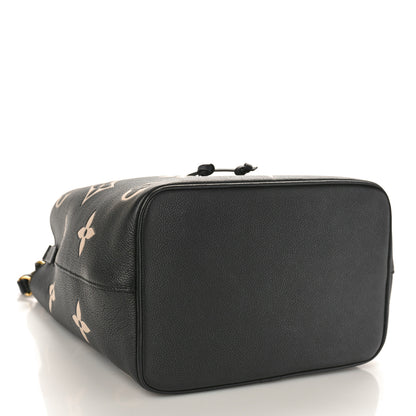 Louis Vuitton Empreinte Monogram Giant Neonoe MM Black Beige 5 of 11