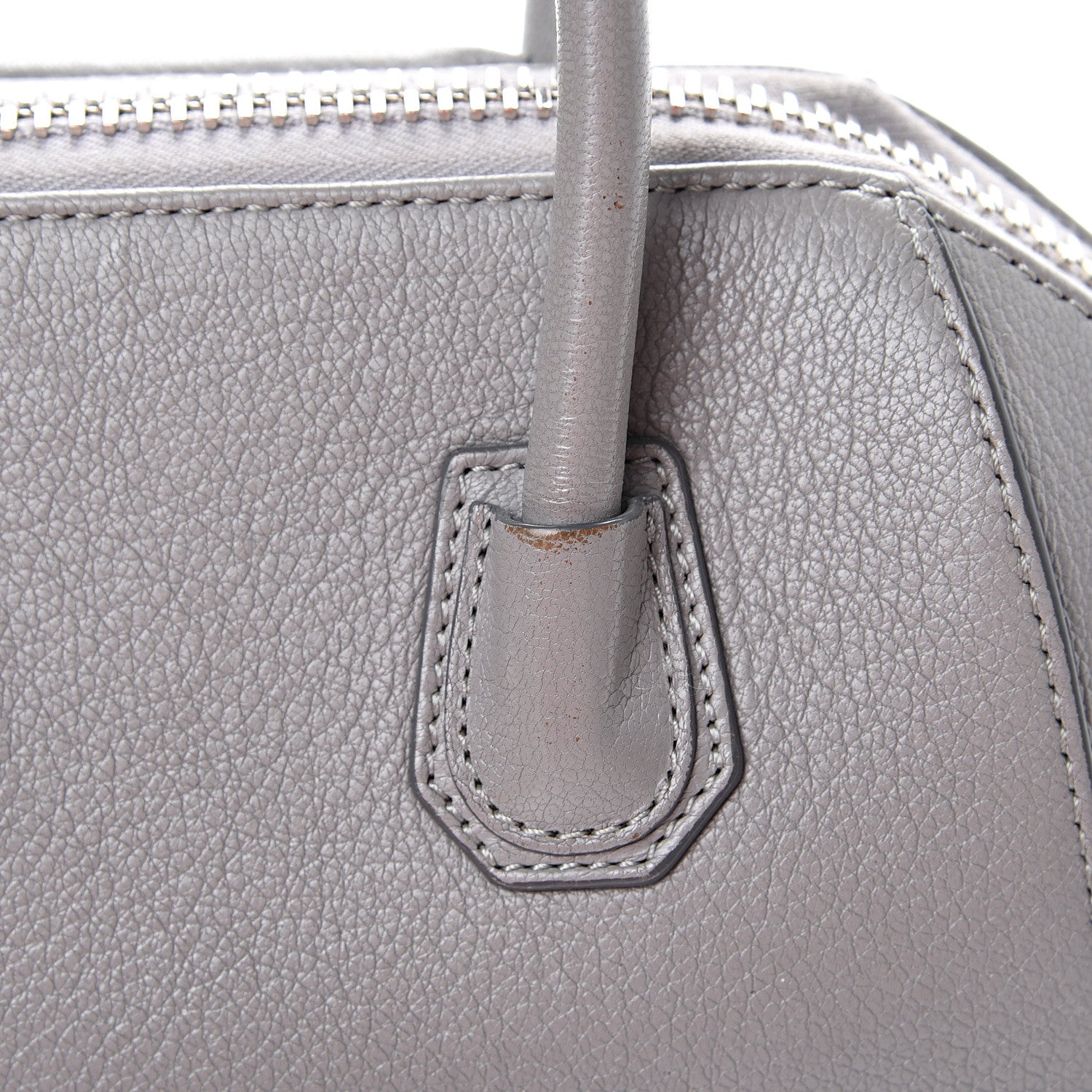 Givenchy Sugar Goatskin Mini Antigona Pearl Grey 14 of 15