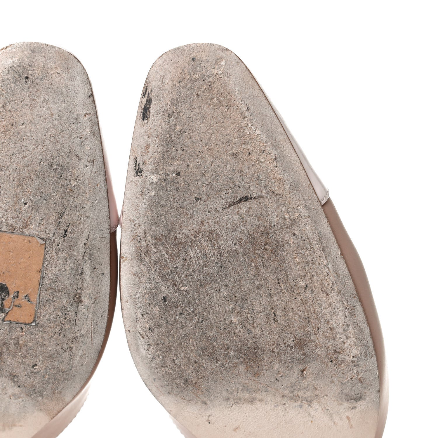 Chanel Glazed Calfskin Cap Toe CC Slingback Pumps 38 Beige Pink 8 of 14