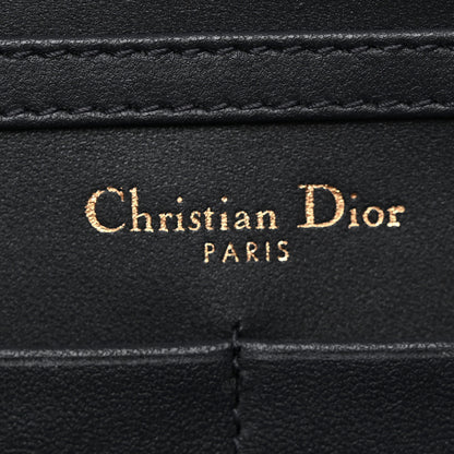 Christian Dior Metallic Patent Micro-Cannage Baby Diorama Flap Bag Navy Blue 6 of 12