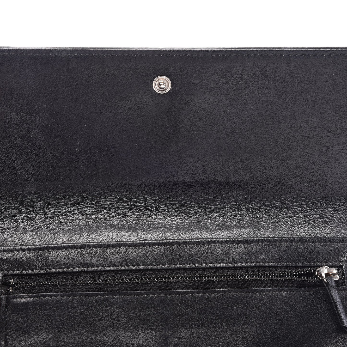 Caviar Timeless CC Large Flap Wallet Black
