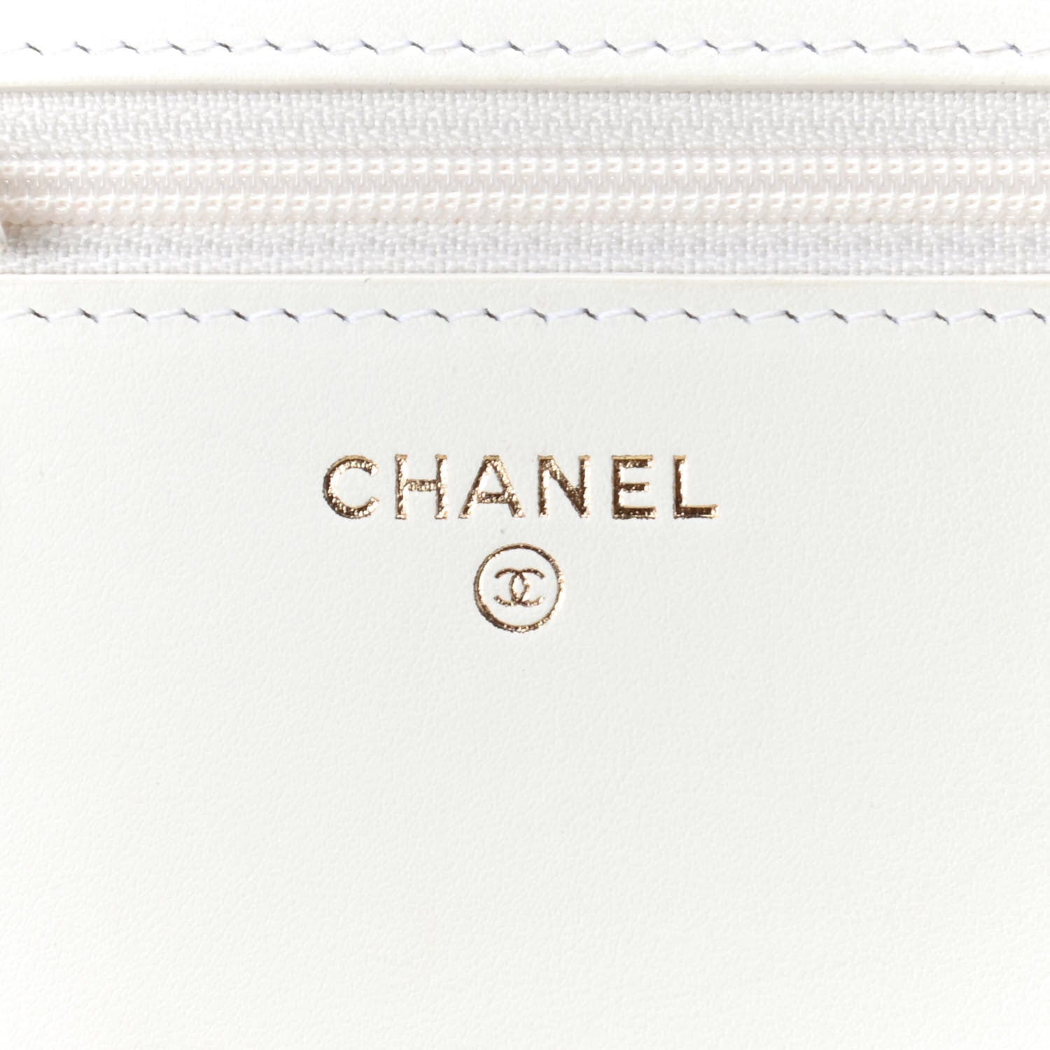 Chanel Caviar Quilted Boy Wallet On Chain WOC White 8 of 10