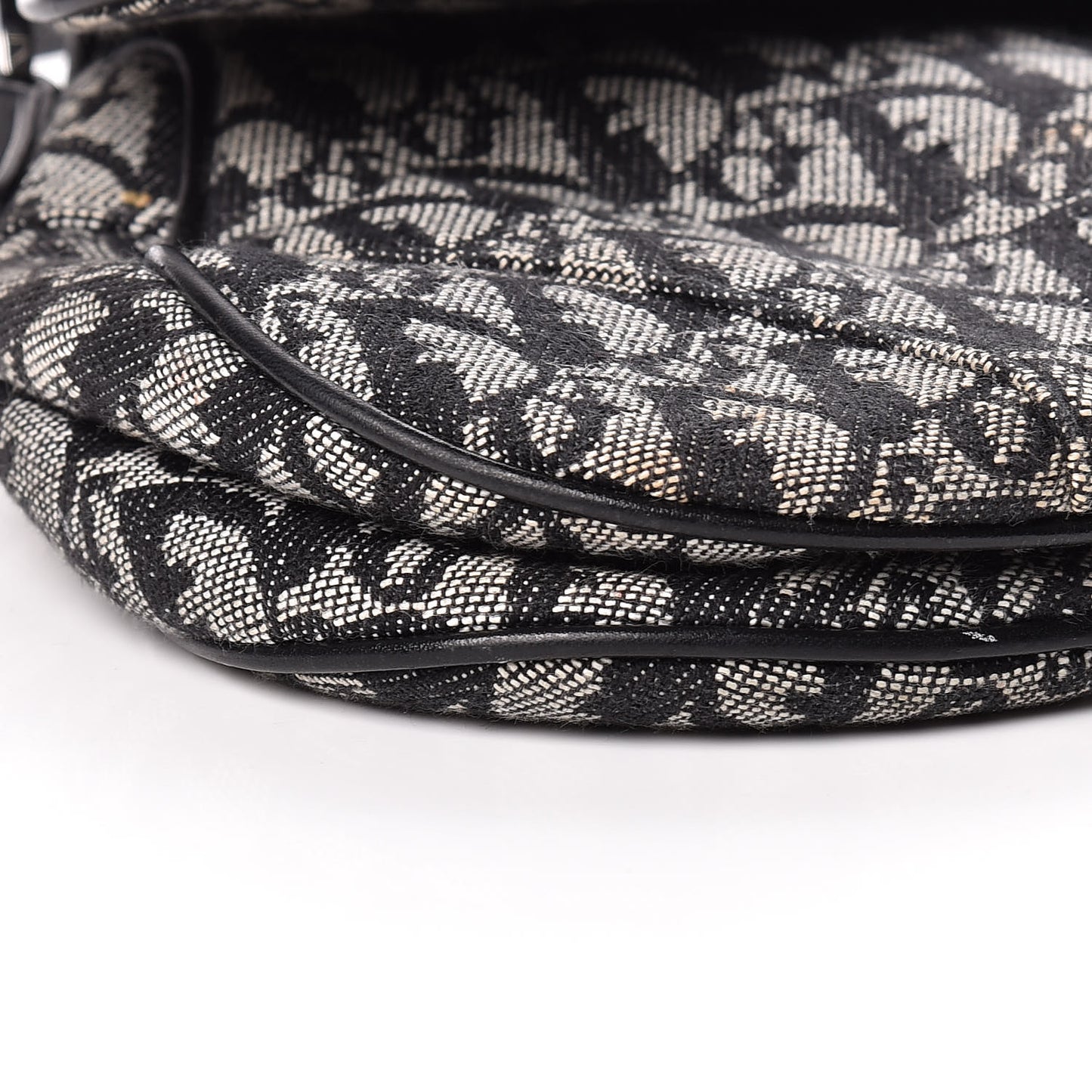Monogram Saddle Bag Black