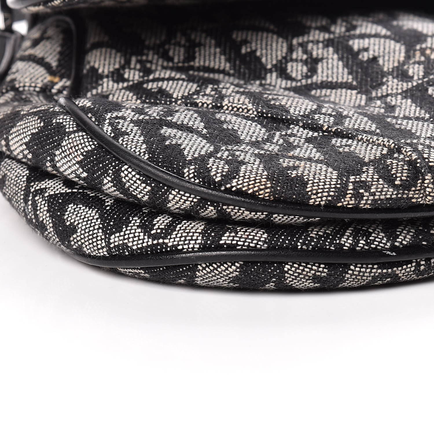 Christian Dior Monogram Saddle Bag Black 9 of 14