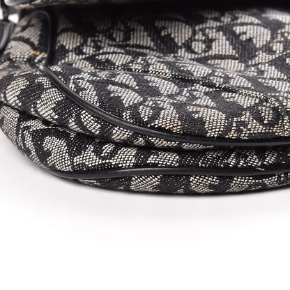 Christian Dior Monogram Saddle Bag Black 9 of 14
