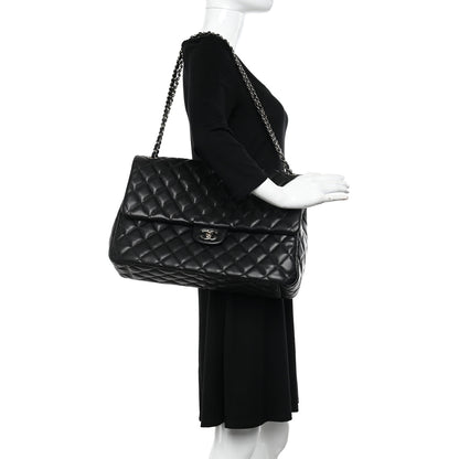 Chanel Caviar Quilted XXL Travel Flap Bag Black 2 of 11