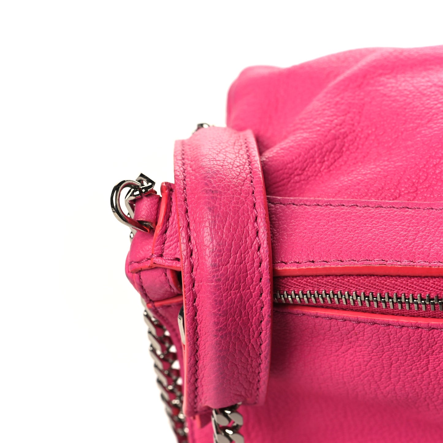 Sugar Goatskin Mini Chain Pandora Hot Pink