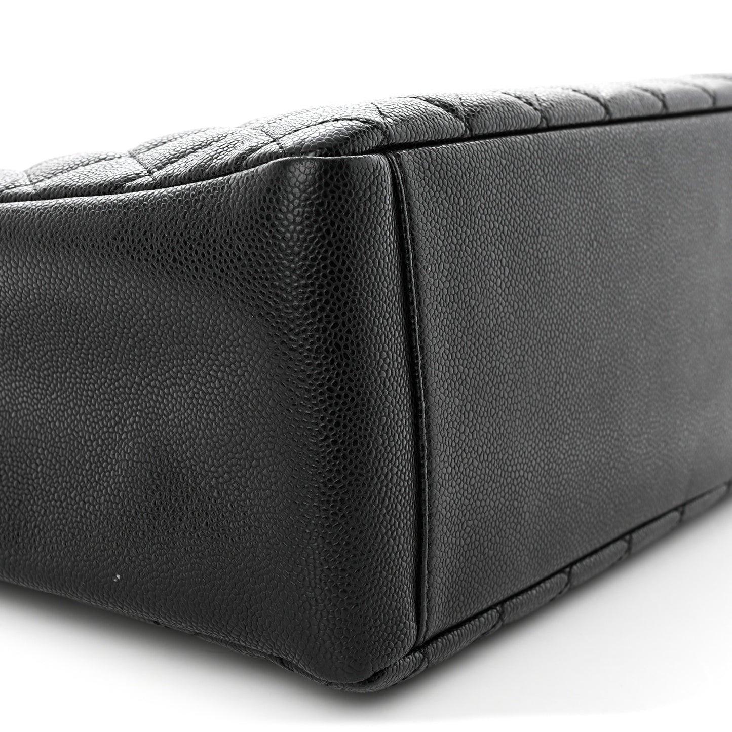 Caviar Quilted Grand Shopping Tote GST Black