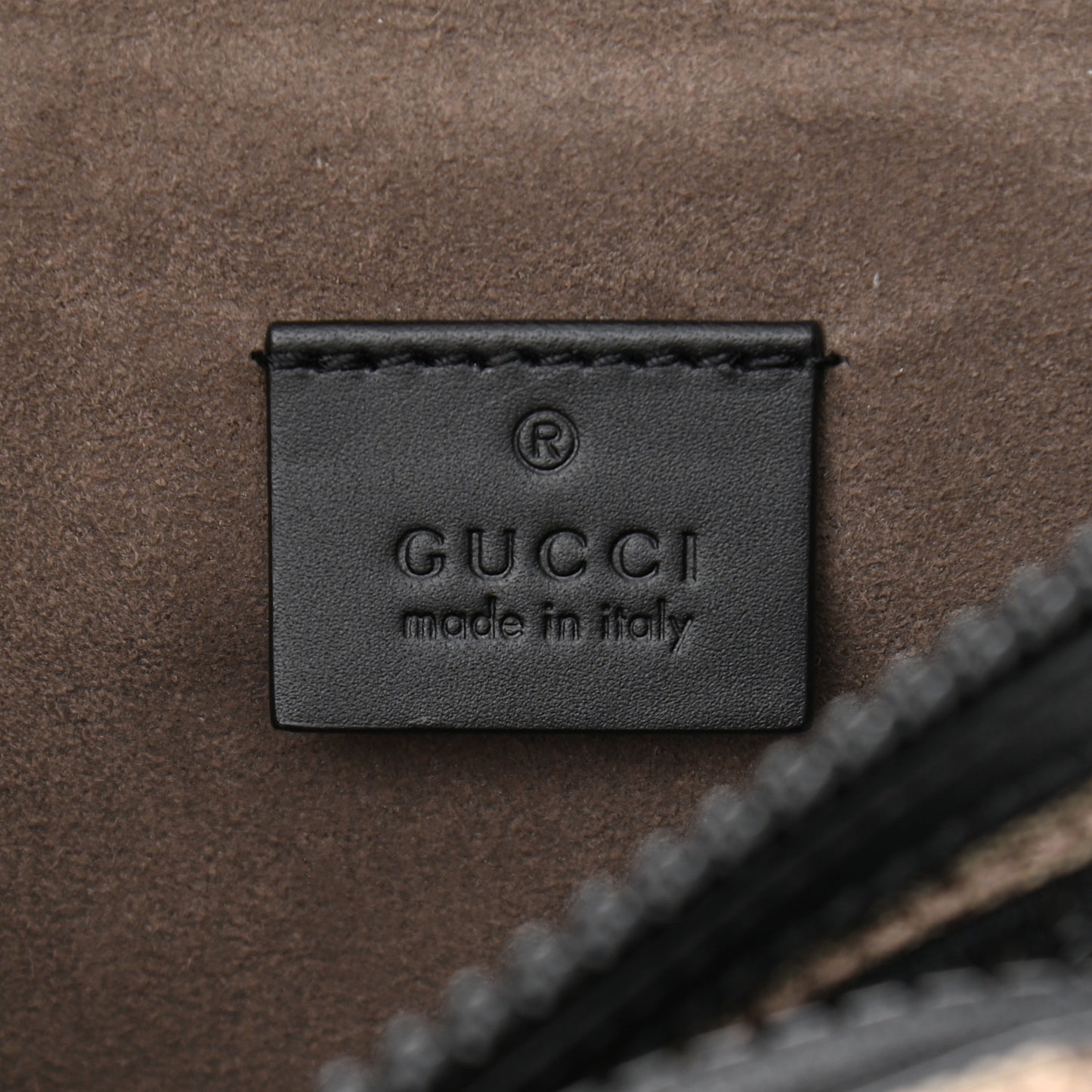 GG Supreme Monogram Belt Bag Black