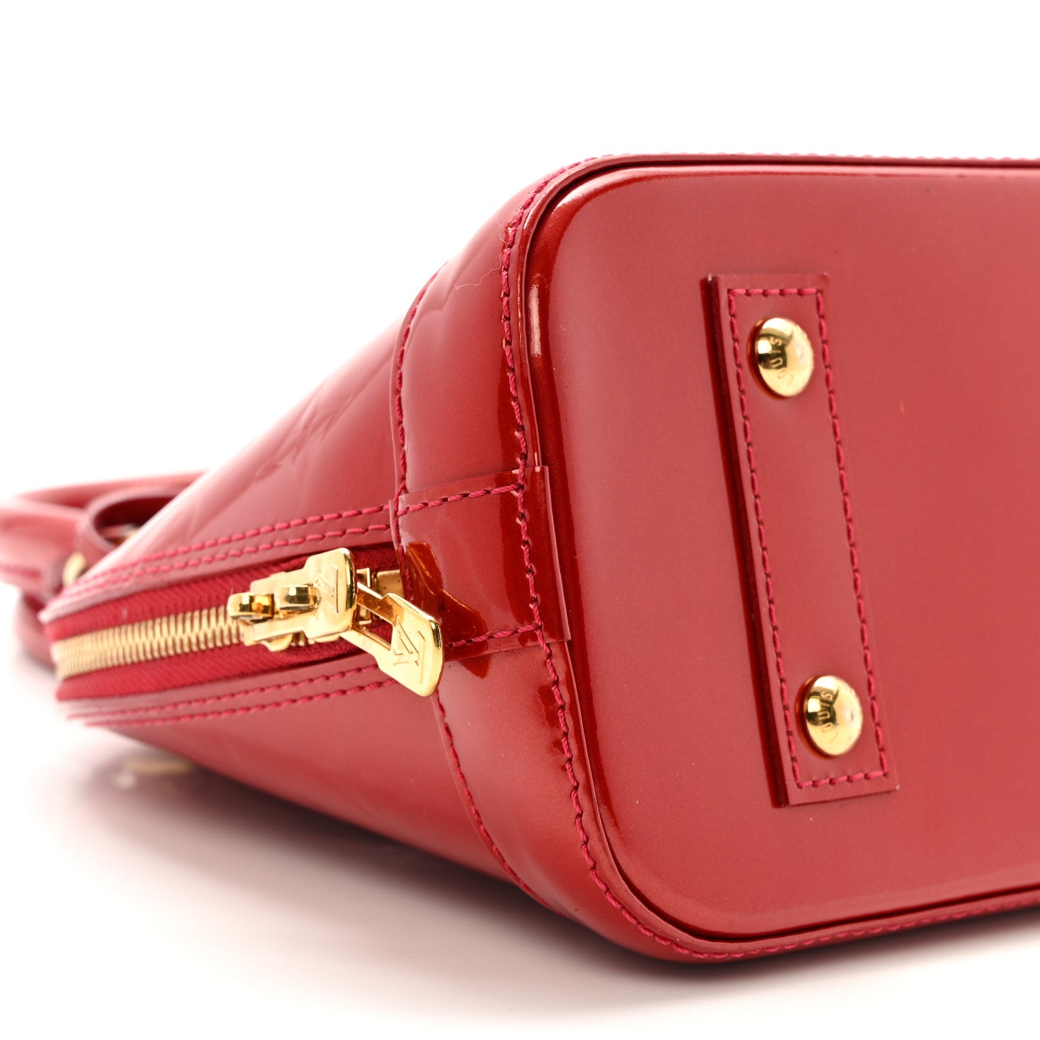 Louis Vuitton Vernis Alma BB Pomme D'Amour 8 of 11