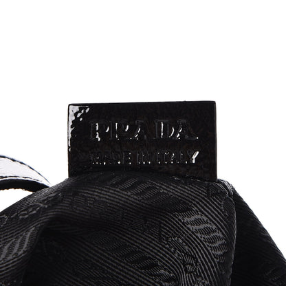 Prada Vernice Naplak Zipper Bowler Tote Black 7 of 11