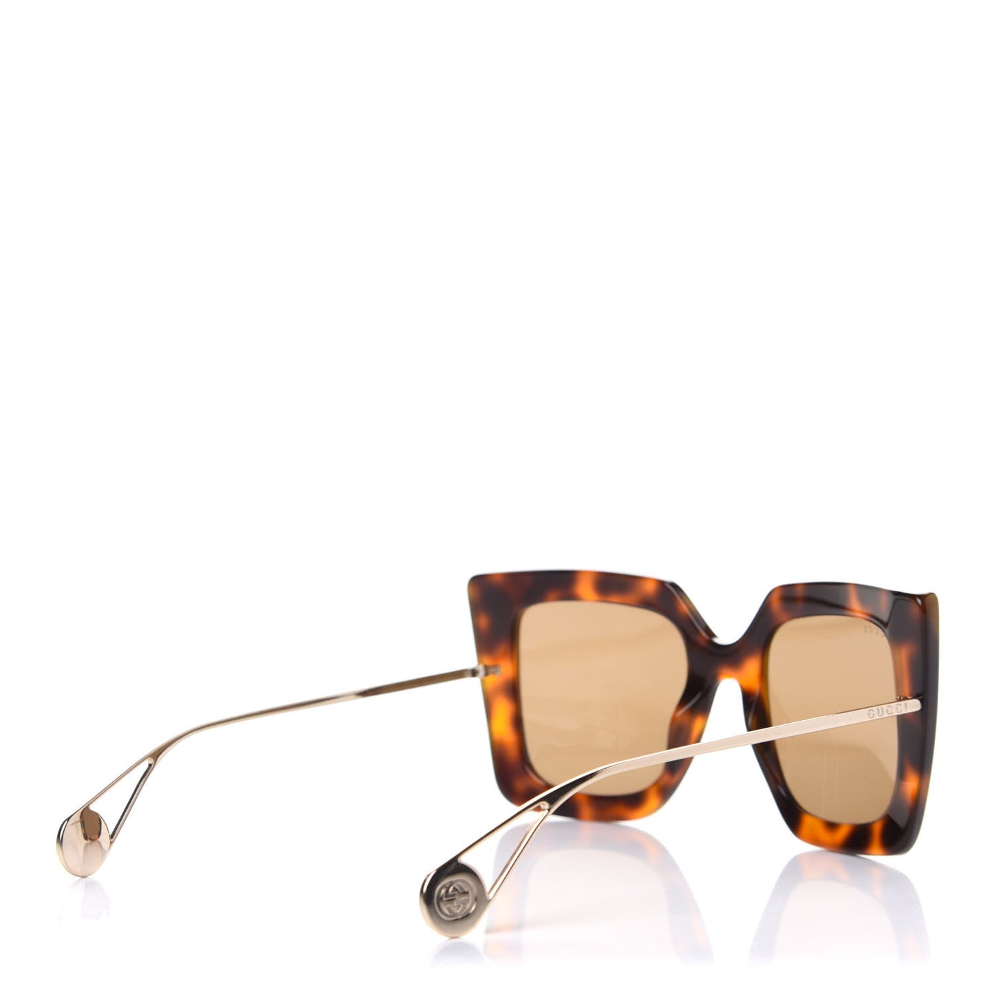 Acetate Oversize Square Frame GG0435S Sunglasses Havana