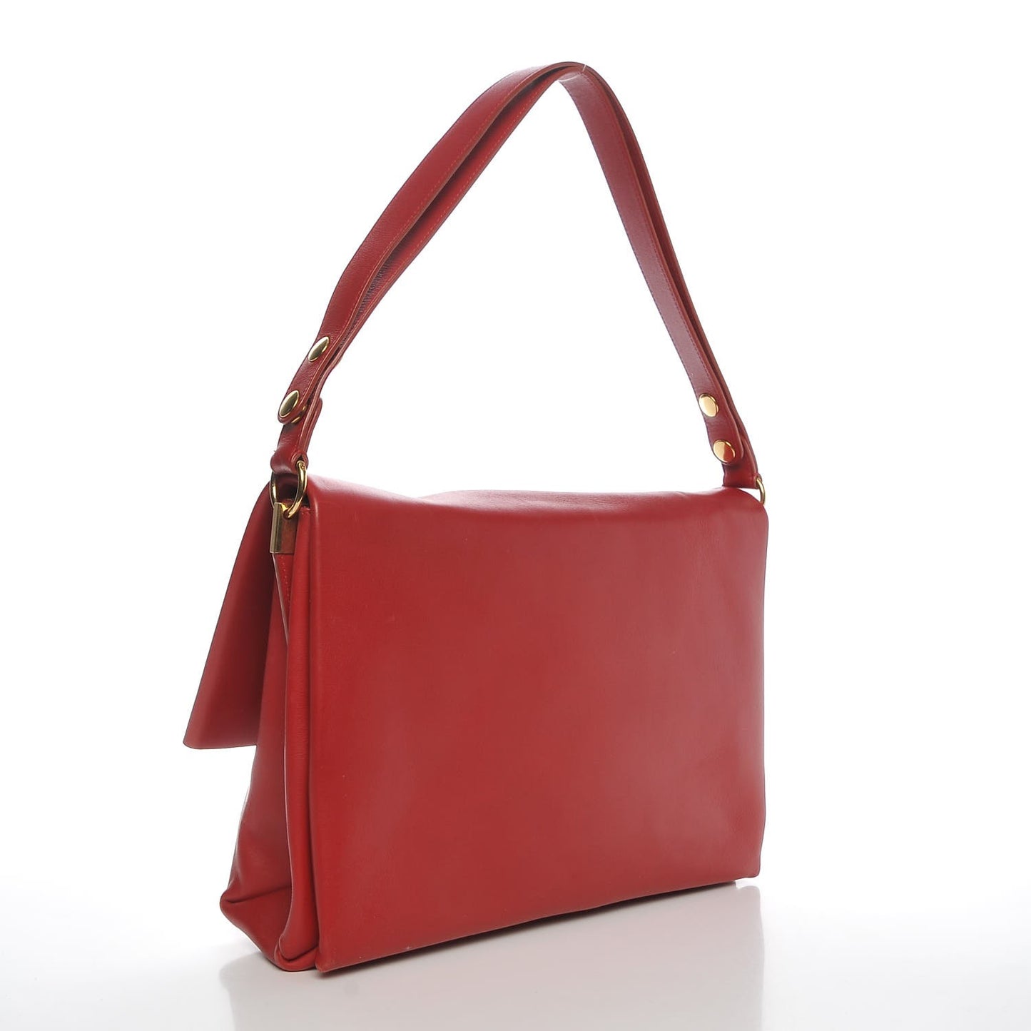 Calfskin Blade Flap Bright Red