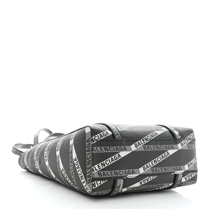 Balenciaga Coated Canvas Losange Monogram XXS Tote Black Grey 4 of 8