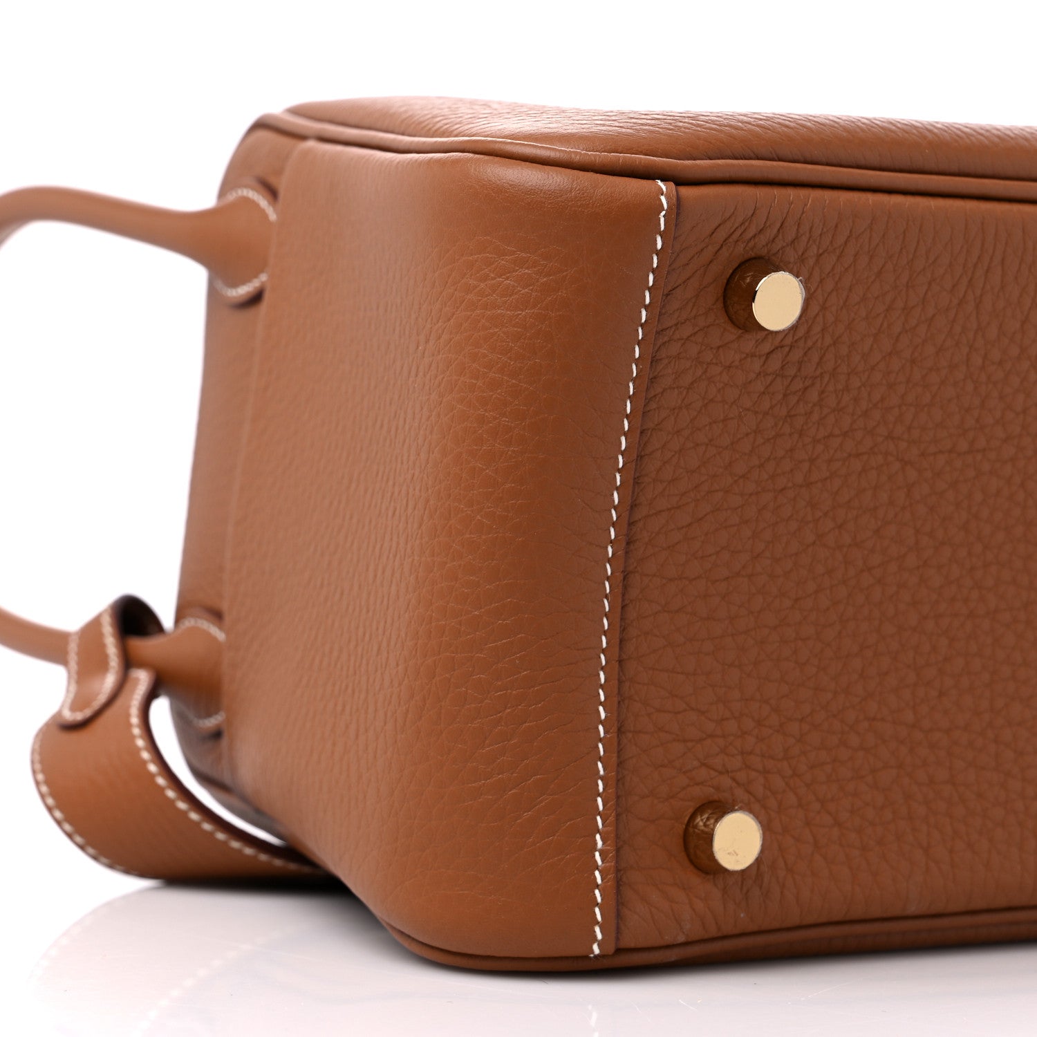 Hermes Taurillon Clemence Lindy 26 Gold 8 of 9