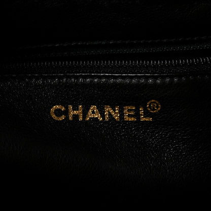 Chanel Pony Hair Stitched Chocolate Bar Shopping Tote Black 6 of 11