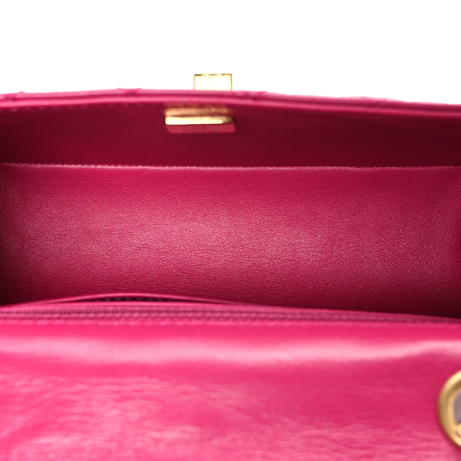 Chanel Aged Calfskin Quilted 2.55 Reissue Mini Flap Fuchsia 4 of 9
